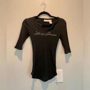 Vintage DKNY ribbed Y2K top